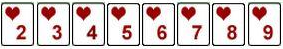 23456789 poker card